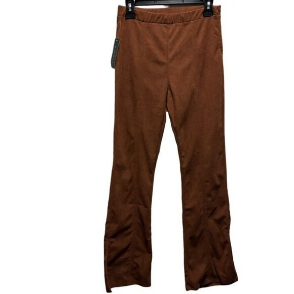 Kirious Women's High Rise Brown Corduroy Pants Size Medium - Picture 1 of 9
